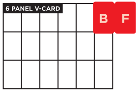 V-Fold Cards 6 panel